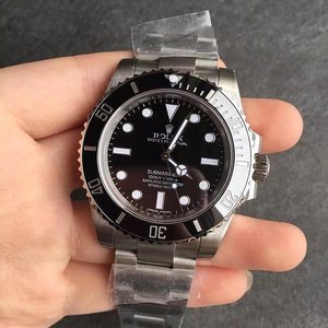 [N factory boutique] Top réplica Rolex Submariner sin calendario reloj mecánico automático de cara negra