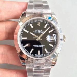 N Fábrica Rolex Datejust 41MM Nueva edición plegable hebilla blanca fideos Ding reloj mecánico para hombre (tipo oro)