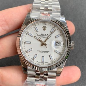 N fábrica nueva réplica Rolex Datejust 904 versión de acero reloj mecánico para hombre (placa blanca) con cinco cuentas