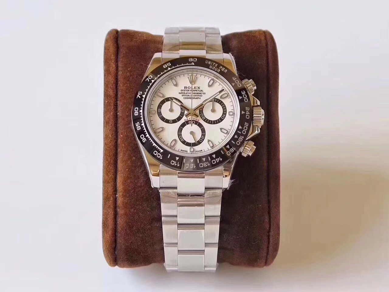 AR Factory Rolex Cosmograph Daytona Series 116500LN-78590 reloj de placa blanca - Haga un click en la imagen para cerrar
