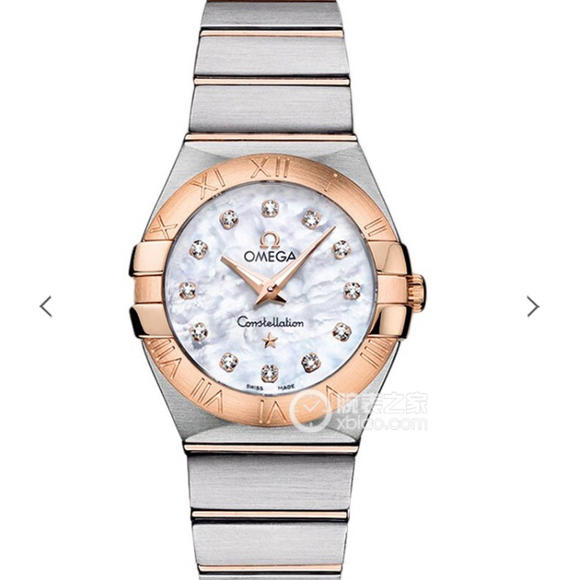 3s Omega Constellation Series 27 Reloj de cuarzo para mujer con anillo romano fritilar - Haga un click en la imagen para cerrar