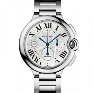 ZF Factory Cartier Sininen Ilmapallo W6920031 monitoiminen chronograph miesten steel band mekaaninen katsella [wonderful details]
