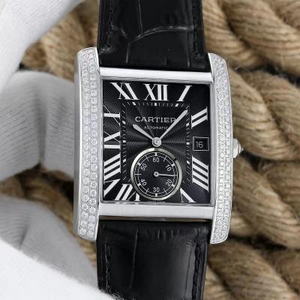 BF Factory Cartier Tank -sarjan timantti Andy Lau Sama mekaaninen miesten kello ruostumattomasta teräksestä valmistettu versio