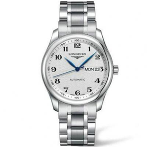 jf Longines Master Series L2.755.4.78.6 Tuplakalenteri uudelleen käyttöön otetussa yläversiossa.