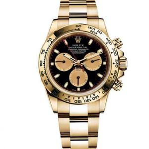 JH Factory Rolex m116508-0009 Daytona-sarjan Chronograph Mekaaninen Watch (Gold) Top Replica Watch