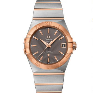 VS Factory uudelleen säädetty Omega Constellation-sarja 123.20.38.21.06.002 Brown Rose Gold 38mm Miesten mekaaninen watch