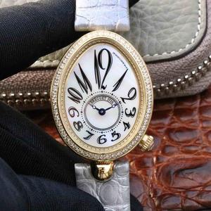 Breguet Neapolitan ladies' watch, high-quality ladies' mechanical watch, 18k gold with diamonds