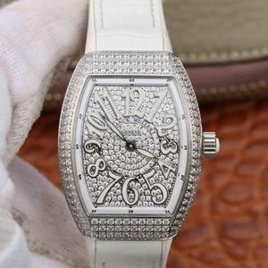 Franck Muller Vanguard V32 Women's Watch The creation of the watch is inspired by its beautiful design and unique shape, with sun embossed dials