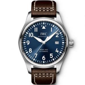 mks IWC Pilot Series Mark 18 Little Prince IW327004 Blue Surface Mechanical Men's Watch