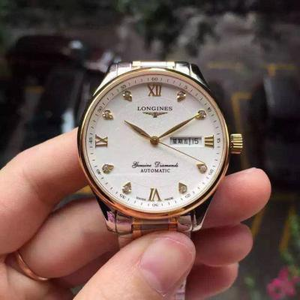 [Best models only] Longines LONGINES master series white steel between the gold automatic mechanical men's watch, forever classic