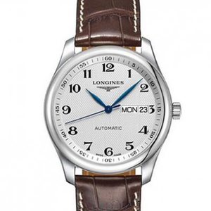 Belle imitation de la montre pour homme Longines Master L2.755.4.78.3 à double calendrier.
