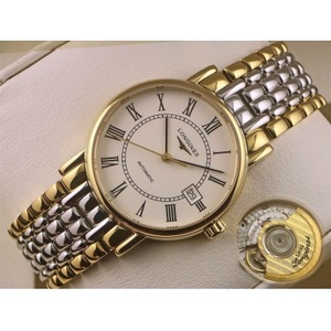 Swiss movement high imitation Longines magnificent series men's watch 18K gold automatic mechanical watch white face