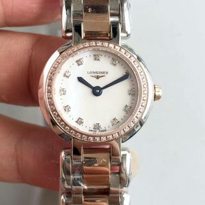 Longines Heart and Moon series ladies mechanical watch rose gold with diamonds