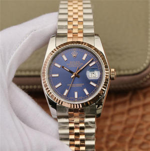 La Rolex Datejust 36mm Rose Gold 14k Gold Covered Series Unisex Watch Automatique Mécanique