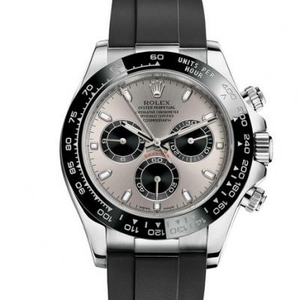 AR usine Rolex Daytona série M116519ln-0024 homme chronographe mécanique montre gris version la plus haute version 904L.