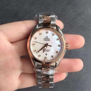V6 Factory Omega Seamaster Series Fritillary Face Lady’s Mechanical Watch 150M