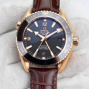 Omega XF Ocean Universe 43,5 mm à quatre aiguilles avec fonction Gmt pour régler l'heure petite seconde main Peut arrêter la montre à bracelet.