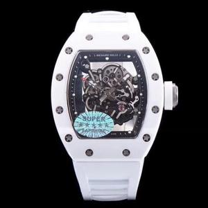 KV Taiwan Factory RM055 White Pottery Series Net Red Hot Style Men's Mechanical Watch White Tape