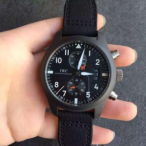 Zf Factory IWC Pilot Full Ceramic Case Watch Mains lumineuses
