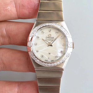 SSS Factory Omega Constellation Series 123.20.27.60.55.006 Quartz Watch 18k Rose Gold Women's Watch