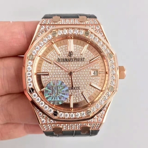 A 1:1 replica produced by JF Factory AP Audemars Piguet Royal Oak 15452 Starry Diamond Mechanical Couple WatchOne to one re-enactment of the IW544601 Tourbillon series of IWC Portugal