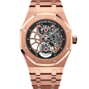 replica Audemars Piguet Royal Oak 26518OR.OO.1220OR.01 true tourbillon men's watch V2 upgraded version 18k rose gold.