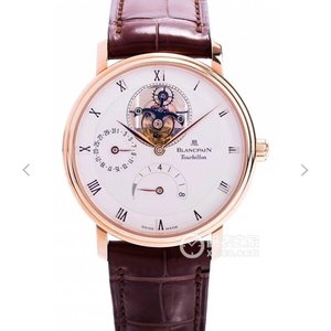 JB factory Blancpain upgraded version of the classic series 6025-1542-55 true tourbillon men's watch, upgrade 1: the movement is more decked with washing, there is
