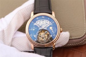 BM factory re-engraved Blancpain master series 00235-3631-55B rose gold tourbillon platinum watch.
