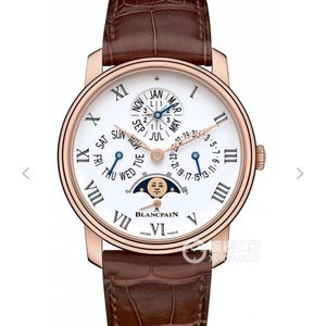 BF Blancpain VILLERET series 6659-3631 rose gold multifunctional mechanical men's watch.