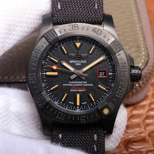 TF Breitling Classic Avengers Series Blackbird Reconnaissance Aircraft 44mm Watch, Men's Automatic Mechanical Watch, Silk Strap