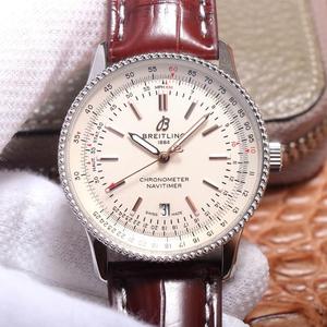 TF Breitling Aviation Chronograph New 41mm, Men's Chronograph Mechanical Watch, Rose Gold, Belt Watch