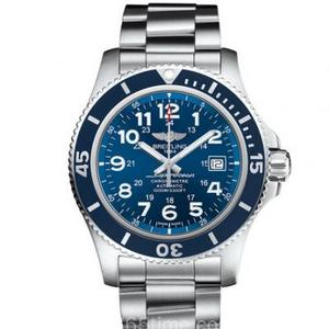 TF Breitling Super Ocean Series A17392D81C1A1 Blue Plate Steel Band Mechanical Men's Watch Special Edition.