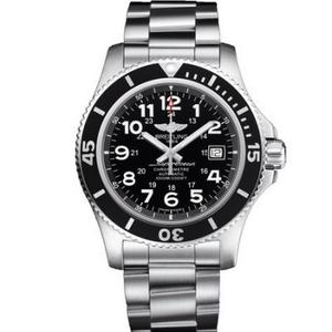 TF Breitling Super Ocean series A17392D7 special edition steel belt mechanical black plate Men's watch.