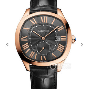 V6 Cartier DRIVE DE CARTIER series WGNM0004 turtle-shaped rose gold black men's watch