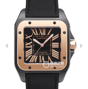 RB Cartier Santos Black Knight The strongest top replica Santos watch on the market Nylon strap