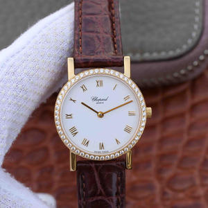 MG Chopard CLASSIC series 127387-5001 ladies 18k gold diamond edition quartz movement ladies watch (can be equipped with black and brown belts MG Chopard CLASSIC series 127387-5001 ladies 18k gold diamond edition quartz movement ladies watch (can be equipped with black and brown belts