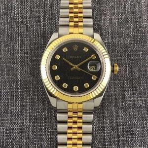 Taiwan Evergreen produced labor-soil Datejust, bezel, crown, steel band (middle gold part) are covered with 18K gold, automatic mechanical movement