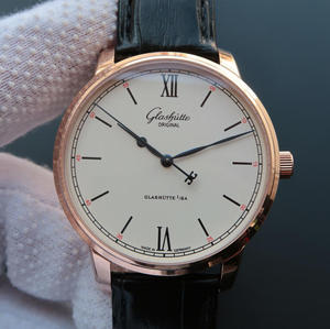 FK Glashütte Senator Series 1-39-59-01-02-04 Men's Mechanical Watch Rose Gold Diamond Edition