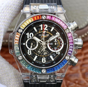 HB Hublot BIG BANG series 411.JX.4802.RT rubber strap automatic mechanical men's watch.
