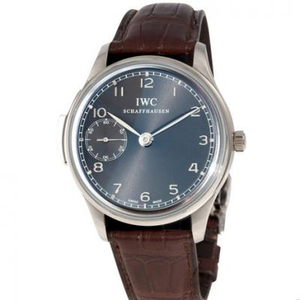 IWC Portuguese IW524205 mechanical men's watch, black/blue