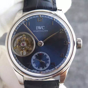IWC (Portuguese Tourbillon Series) Style: Automatic real flywheel mechanical men's watch