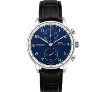 IWC Portugal Limited Edition Super Slim Portuguese Meter V7 Edition IW371432 Automatic Mechanical Men's Watch Blue Surface.