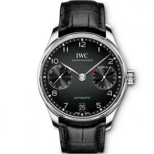 ZF Factory IWC Portuguese Series New Portuguese 7 IW500703 Black Face Men's Watch