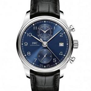 IWC Portugal Series IW390303 Multifunctional Chronograph Blue Face Watch .