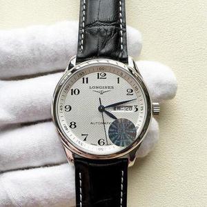 【JF】Longines Master Series dual calendar movement 2836 automatic mechanical movement belt watch men's watch.