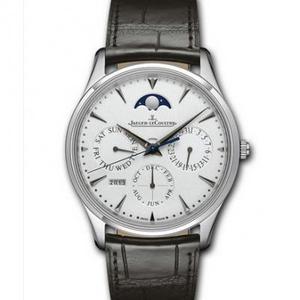 V9 Factory Jaeger-LeCoultre Master Series Q1303520 White Perpetual Calendar Automatic Mechanical Men's Watch