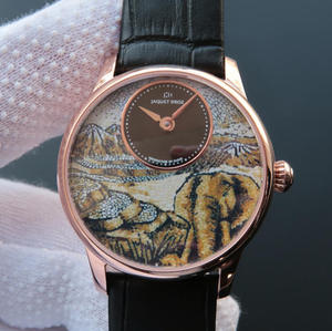 TW Jacques Droz [Goddess] watch as one inside and outside, originality! Burnt steel blue hands ladies watch rose gold