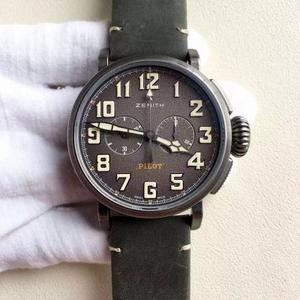KW factory's latest masterpiece Zenith Pilot Series Ton-Up Retro Style Men's Watch Automatic Mechanical Movement
