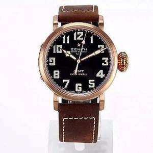 [KW factory] Zenith bronze large pilot sapphire movement 2824 movement cowhide strap men’s watch.