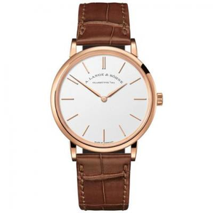 MKS Langsachsen ultra-thin series 201.033 men's automatic mechanical watch rose gold white plate